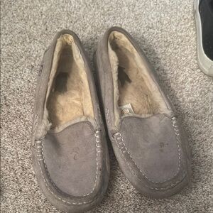 Men's Gray Suede Loafers